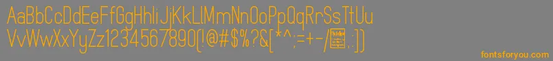 MindblueRegularDemo Font – Orange Fonts on Gray Background