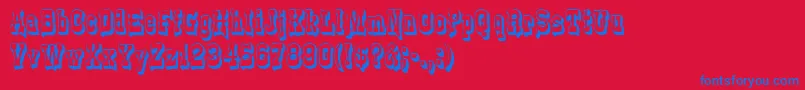 More about GePlasterDrip Font GePlasterDrip Font – Blue Fonts on Red Background