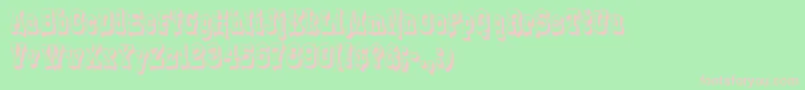 GePlasterDrip Font – Pink Fonts on Green Background