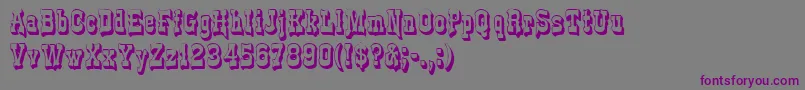 More about GePlasterDrip Font GePlasterDrip Font – Purple Fonts on Gray Background