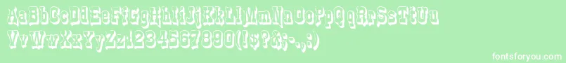 GePlasterDrip Font – White Fonts on Green Background