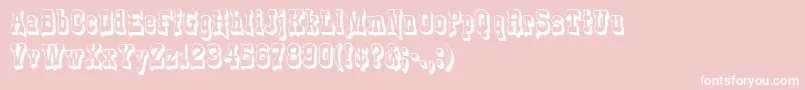 GePlasterDrip Font – White Fonts on Pink Background