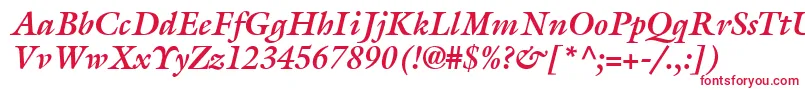 AcanthusSsiBoldItalic Font – Red Fonts