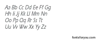 ErgoemediumcondensedItalic Font