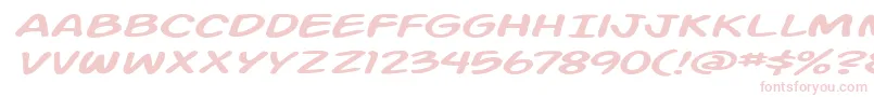 ActionManExtendedItalic Font – Pink Fonts