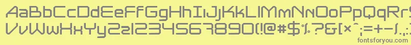 Astrolyt Font – Gray Fonts on Yellow Background