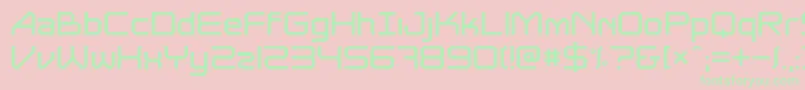 Astrolyt Font – Green Fonts on Pink Background