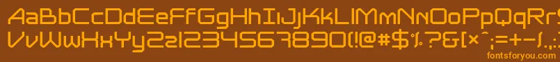 Astrolyt Font – Orange Fonts on Brown Background