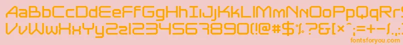 Astrolyt Font – Orange Fonts on Pink Background