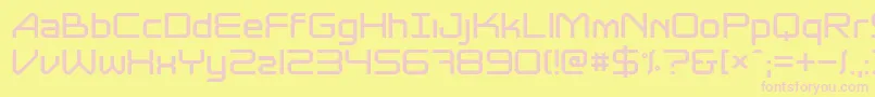 Astrolyt Font – Pink Fonts on Yellow Background