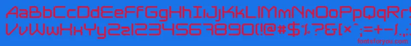 Astrolyt Font – Red Fonts on Blue Background