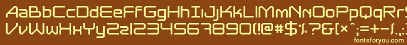 Astrolyt Font – Yellow Fonts on Brown Background