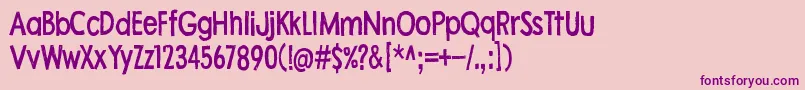 FleaMarketFinds Font – Purple Fonts on Pink Background