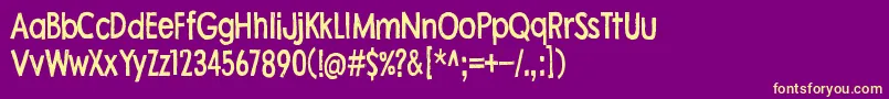 Lisätietoja FleaMarketFinds-fontista FleaMarketFinds-fontti – keltaiset fontit violetilla taustalla
