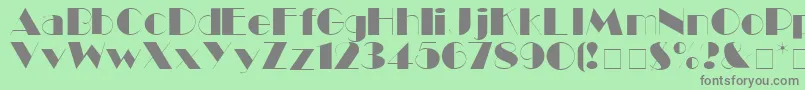 BlackTieDisplaySsi Font – Gray Fonts on Green Background