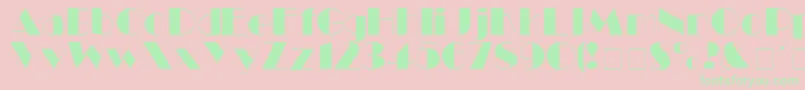 BlackTieDisplaySsi Font – Green Fonts on Pink Background