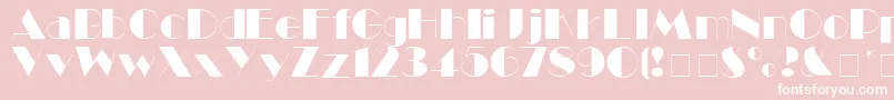 BlackTieDisplaySsi Font – White Fonts on Pink Background