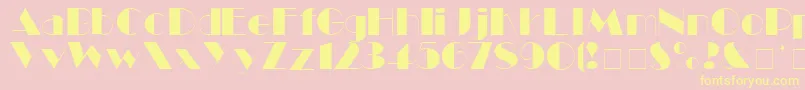 BlackTieDisplaySsi Font – Yellow Fonts on Pink Background