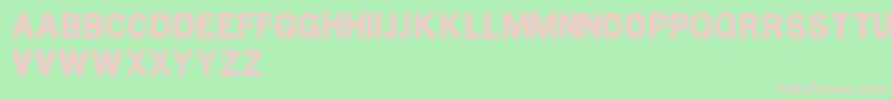 MtfBaseOutline Font – Pink Fonts on Green Background
