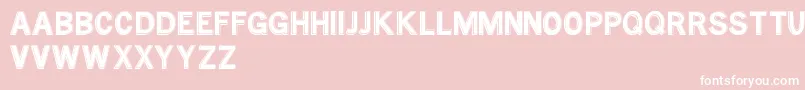 MtfBaseOutline Font – White Fonts on Pink Background