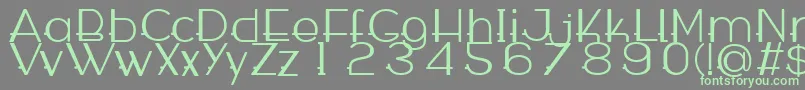 WabecoRegular Font – Green Fonts on Gray Background