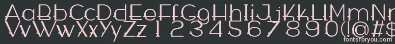 WabecoRegular Font – Pink Fonts on Black Background