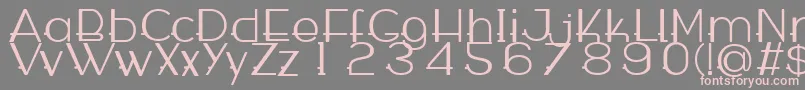 WabecoRegular Font – Pink Fonts on Gray Background