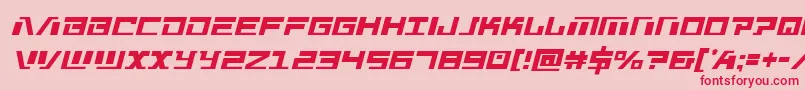 Warmachinecond Font – Red Fonts on Pink Background