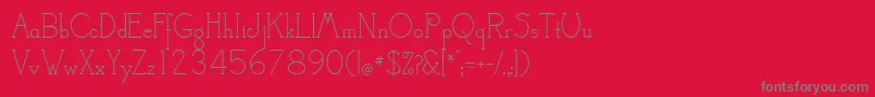 CamelotMf Font – Gray Fonts on Red Background