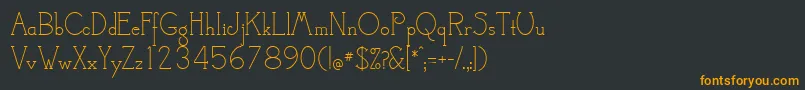 CamelotMf Font – Orange Fonts on Black Background