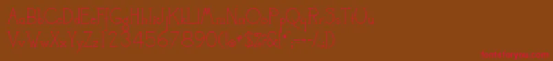 CamelotMf Font – Red Fonts on Brown Background