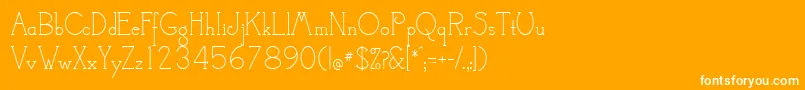 CamelotMf Font – White Fonts on Orange Background