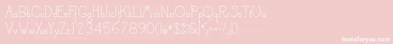 CamelotMf Font – White Fonts on Pink Background
