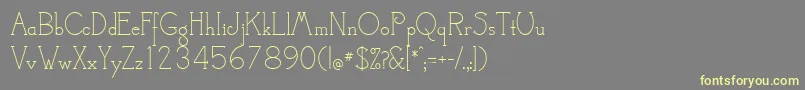 CamelotMf-fontti – keltaiset fontit harmaalla taustalla