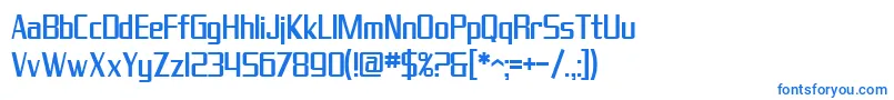 Шрифт SfTheraminGothicCondensed – синие шрифты