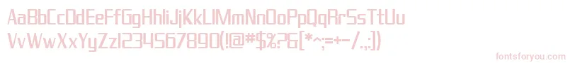 SfTheraminGothicCondensed Font – Pink Fonts on White Background