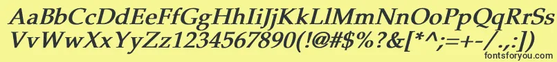 More about PheasantBoldItalic Font PheasantBoldItalic Font – Black Fonts on Yellow Background