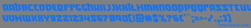 Crazyivanleft Font – Blue Fonts on Gray Background