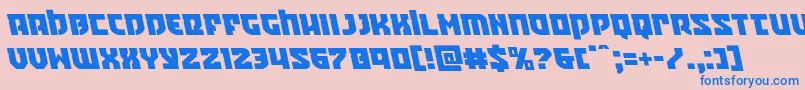 Crazyivanleft Font – Blue Fonts on Pink Background