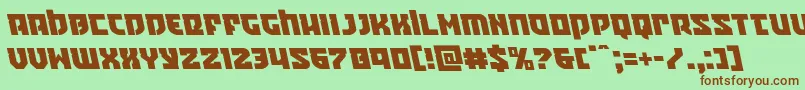 Crazyivanleft Font – Brown Fonts on Green Background