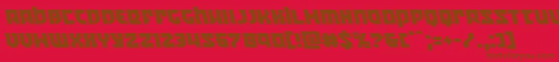 Police Crazyivanleft – polices brunes sur fond rouge