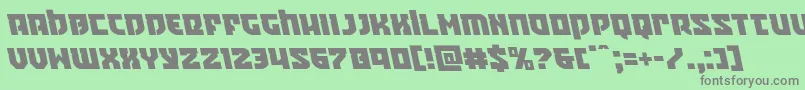 Crazyivanleft Font – Gray Fonts on Green Background