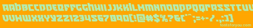 Crazyivanleft Font – Green Fonts on Orange Background