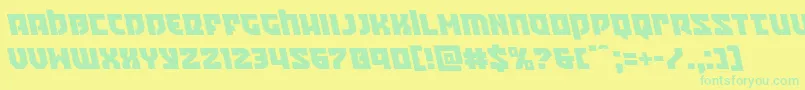 Crazyivanleft Font – Green Fonts on Yellow Background