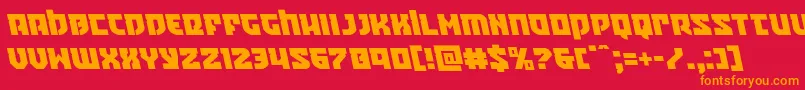 Crazyivanleft Font – Orange Fonts on Red Background