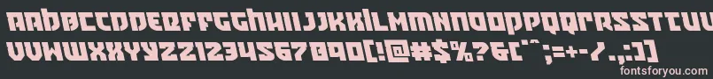 Crazyivanleft Font – Pink Fonts on Black Background