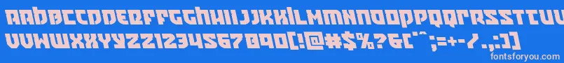 Шрифт Crazyivanleft – розовые шрифты на синем фоне