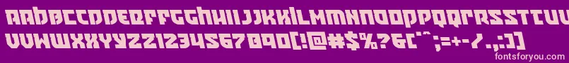 Fonte Crazyivanleft – fontes rosa em um fundo violeta