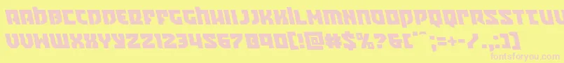 Crazyivanleft Font – Pink Fonts on Yellow Background