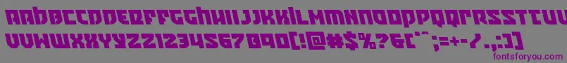 Crazyivanleft Font – Purple Fonts on Gray Background